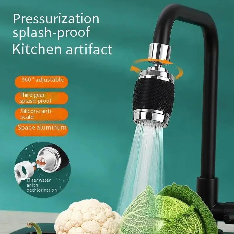 Silicone Tap Washer - De keukenkraan Universele verlengfilter Spatwaterdicht wonderapparaat