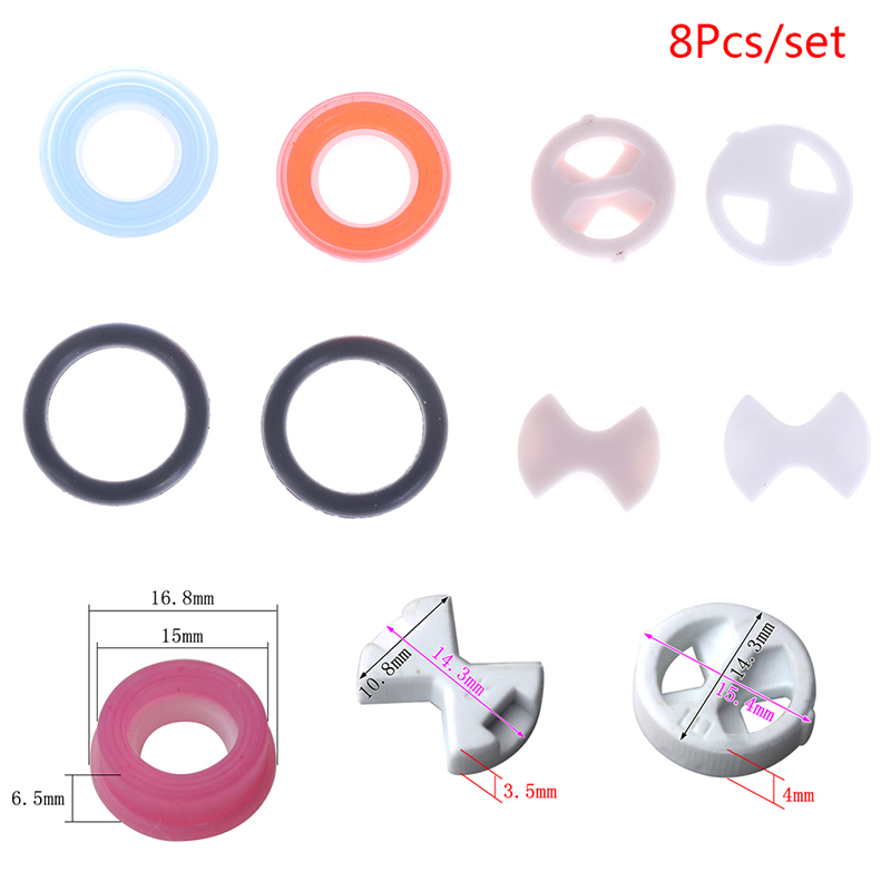 Silicone Tap Washer - 【8 stuks/set keramische schijf siliconen ring