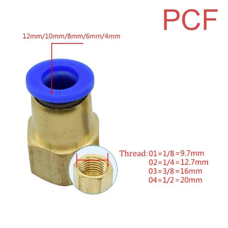 1 STKS Pneumatische Snelkoppel - Compression Fitting Brass recensie en prijs