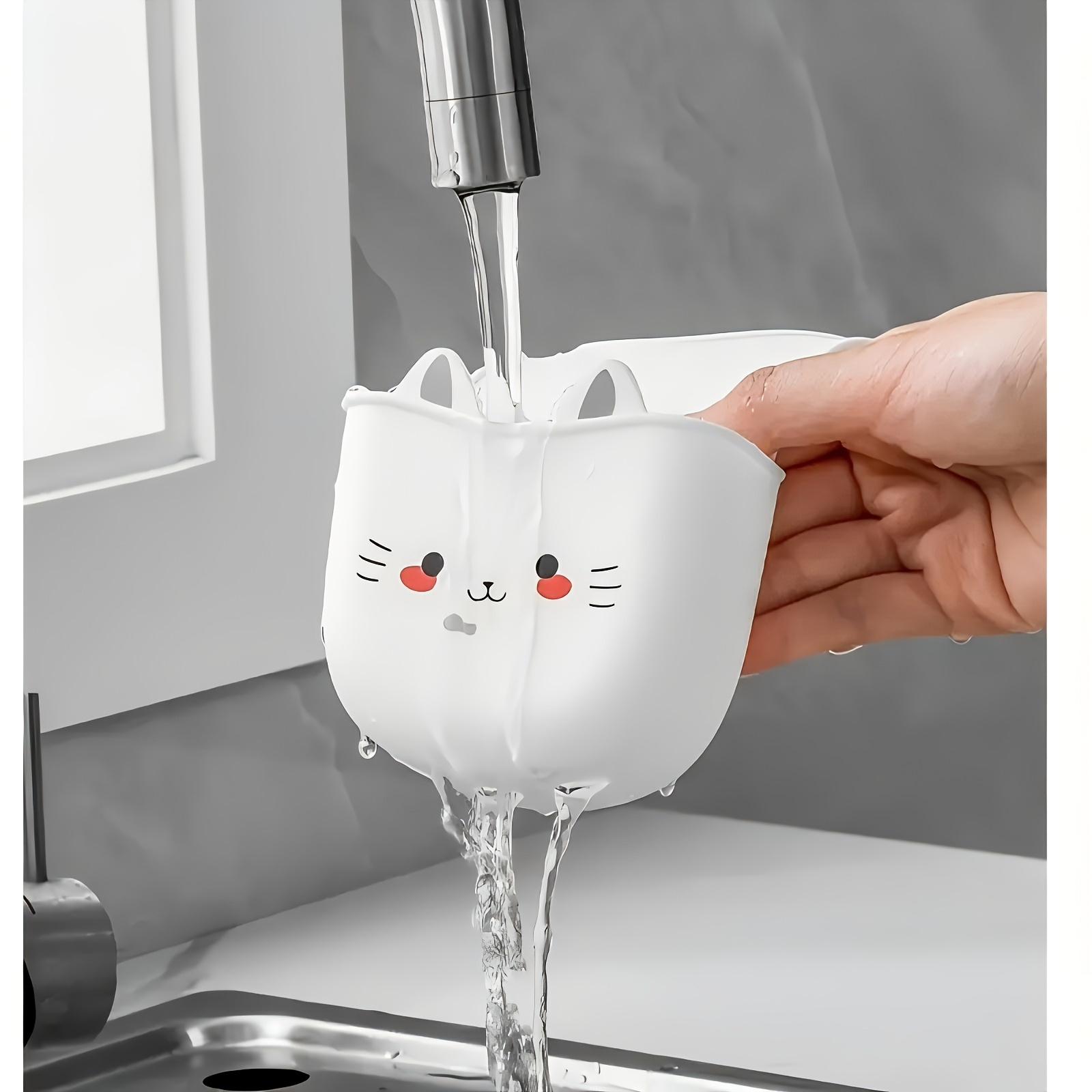 Cartoon kattenmandje zachte ge - Silicone Tap Washer recensie en prijs